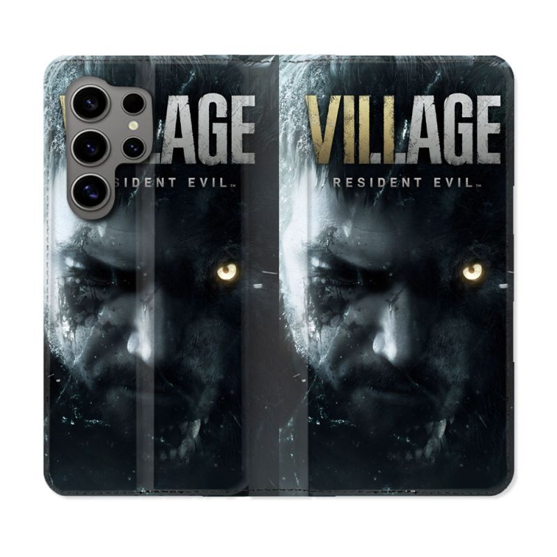 Housse Cuir Portefeuille Pour Samsung Galaxy S24 Ultra Resident Evil