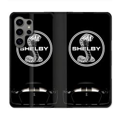 Housse Cuir Portefeuille Pour Samsung Galaxy S24 Ultra Shelby