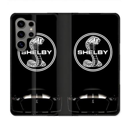 Housse Cuir Portefeuille Pour Samsung Galaxy S24 Ultra Shelby
