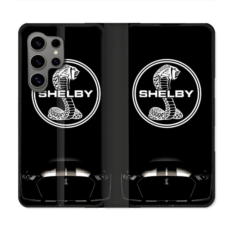 Housse Cuir Portefeuille Pour Samsung Galaxy S24 Ultra Shelby