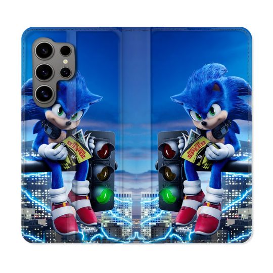 Housse Cuir Portefeuille Pour Samsung Galaxy S24 Ultra Sonic