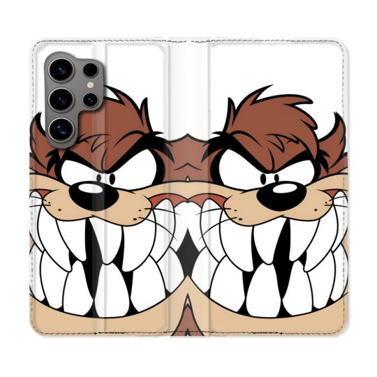 Housse Cuir Portefeuille Pour Samsung Galaxy S24 Ultra Taz