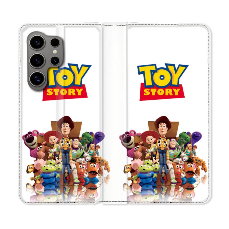 Housse Cuir Portefeuille Pour Samsung Galaxy S24 Ultra Toy Story