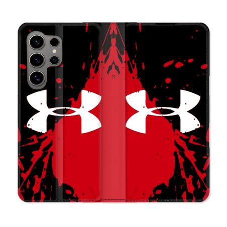 Housse Cuir Portefeuille Pour Samsung Galaxy S24 Ultra Under Armour