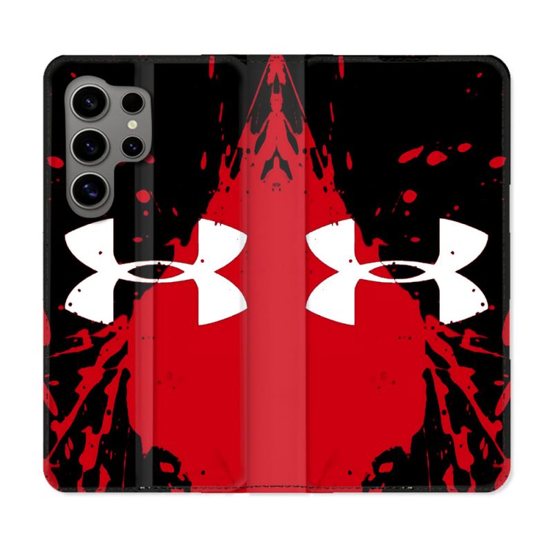 Housse Cuir Portefeuille Pour Samsung Galaxy S24 Ultra Under Armour