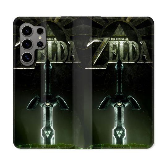 Housse Cuir Portefeuille Pour Samsung Galaxy S24 Ultra Zelda