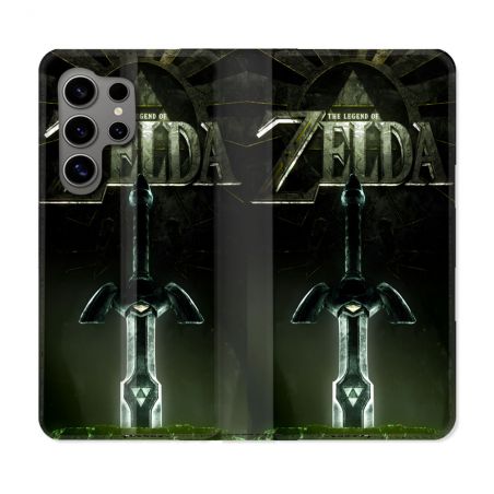 Housse Cuir Portefeuille Pour Samsung Galaxy S24 Ultra Zelda