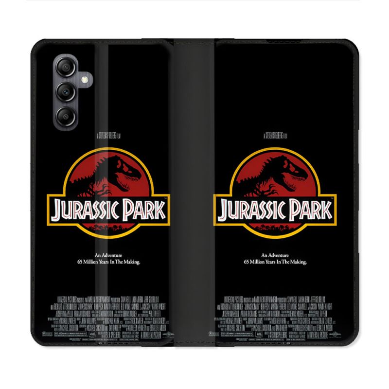 Housse Cuir Portefeuille Pour Samsung Galaxy S24 Jurassik Park Affiche
