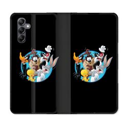 Housse Cuir Portefeuille Pour Samsung Galaxy S24 Looney Tunes