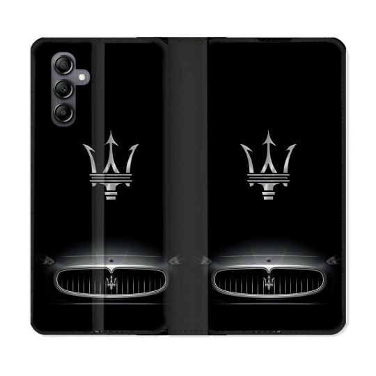 Housse Cuir Portefeuille Pour Samsung Galaxy S24 Maserati