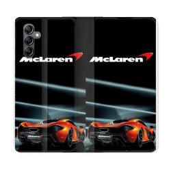 Housse Cuir Portefeuille Pour Samsung Galaxy S24 Mc Laren
