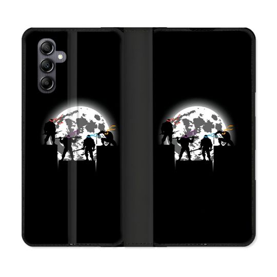 Housse Cuir Portefeuille Pour Samsung Galaxy S24 Tortue Ninja Ombre