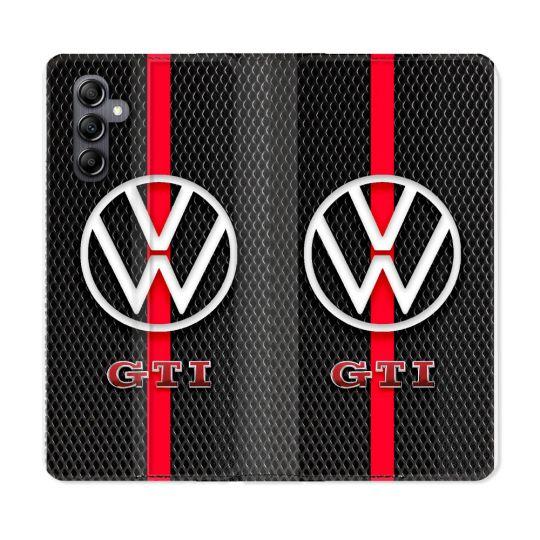 Housse Cuir Portefeuille Pour Samsung Galaxy S24 Volkwagen Line