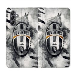 Housse Cuir Portefeuille Pour Samsung Galaxy S24 Plus Foot Juventus Turin