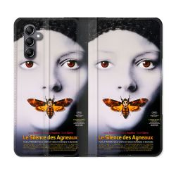 Housse Cuir Portefeuille Pour Samsung Galaxy S24 Plus Le Silence Des Agneaux Affiche