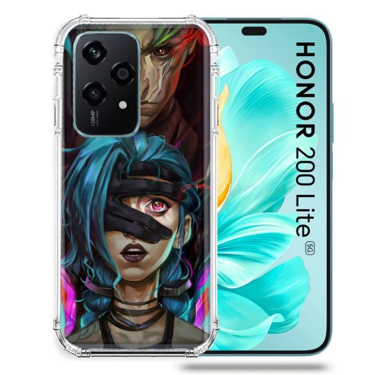 Coque Renforcée Pour Honor 200 Lite 5G Arcane Jynx Bleu