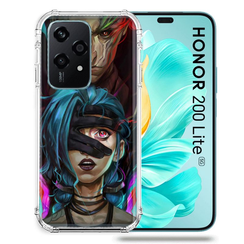 Coque Renforcée Pour Honor 200 Lite 5G Arcane Jynx Bleu