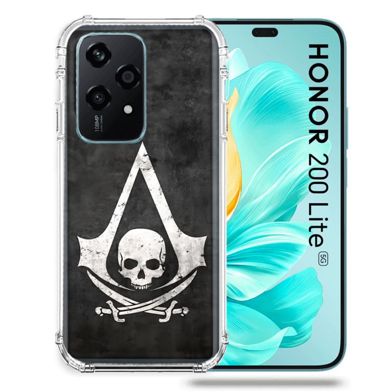 Coque Renforcée Pour Honor 200 Lite 5G Assassin Creed Tete Mort