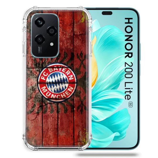 Coque Renforcée Pour Honor 200 Lite 5G Foot Bayern Munich Drapeau