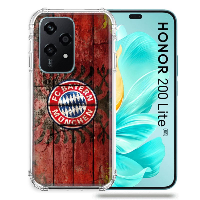 Coque Renforcée Pour Honor 200 Lite 5G Foot Bayern Munich Drapeau
