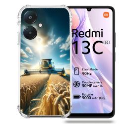 Coque Renforcée Pour Xiaomi Redmi 13C 5G Agriculture Moissonneuse Blé