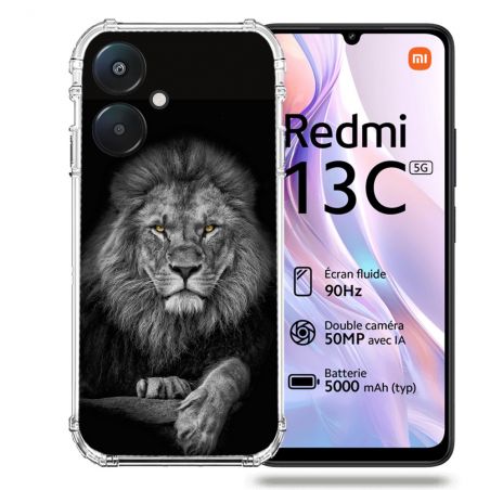 Coque Renforcée Pour Xiaomi Redmi 13C 5G Animal Lion Majestueux