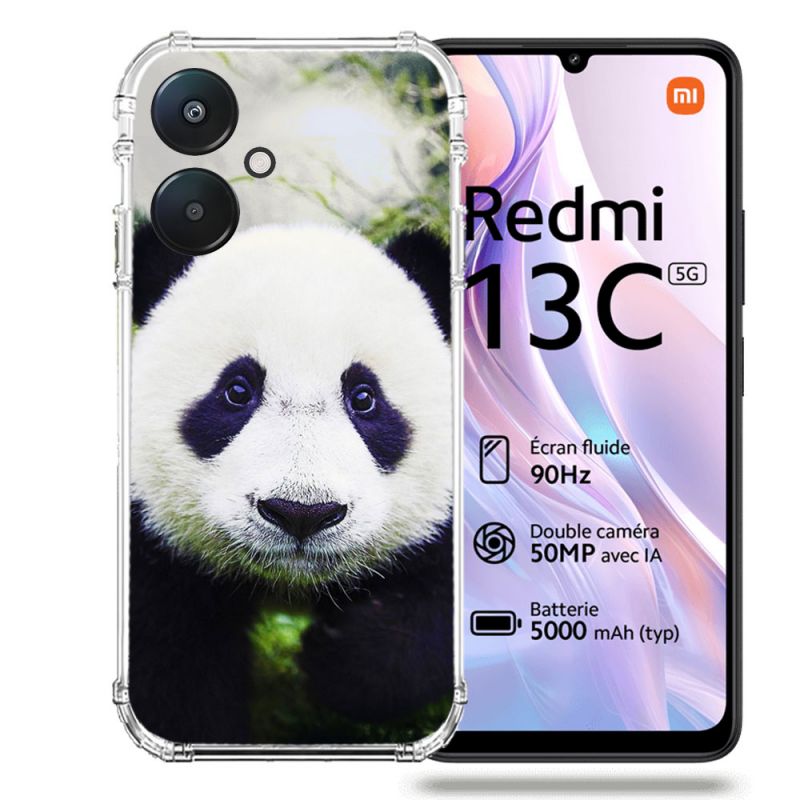 Coque Renforcée Pour Xiaomi Redmi 13C 5G Animal Panda Color