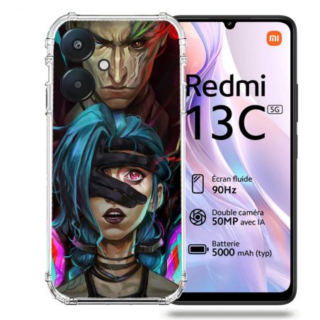 Coque Renforcée Pour Xiaomi Redmi 13C 5G Arcane Jynx Bleu