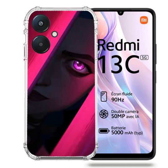 Coque Renforcée Pour Xiaomi Redmi 13C 5G Arcane Jynx Rose