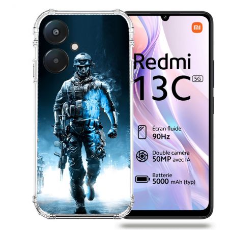 Coque Renforcée Pour Xiaomi Redmi 13C 5G Call Of Duty Guerrier