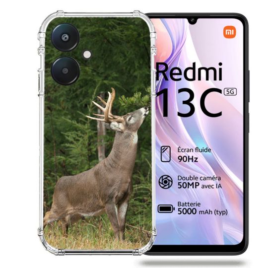 Coque Renforcée Pour Xiaomi Redmi 13C 5G Chasse Cerf