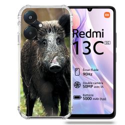 Coque Renforcée Pour Xiaomi Redmi 13C 5G Chasse Sanglier bois