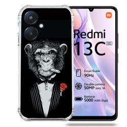 Coque Renforcée Pour Xiaomi Redmi 13C 5G Decale Singe Mafia