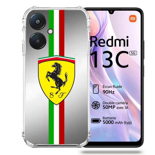 Coque Renforcée Pour Xiaomi Redmi 13C 5G Ferrari Ligne