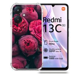 Coque Renforcée Pour Xiaomi Redmi 13C 5G Fleur Pivoine
