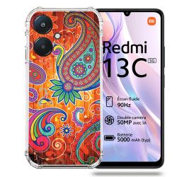 Coque Renforcée Pour Xiaomi Redmi 13C 5G Fleur Psychedelic