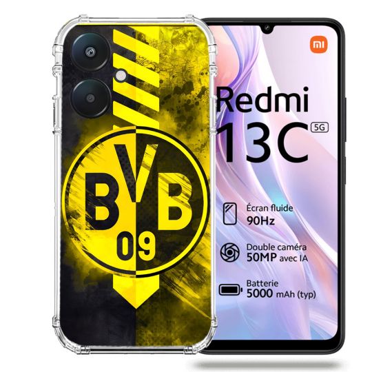 Coque Renforcée Pour Xiaomi Redmi 13C 5G Foot Dortmund
