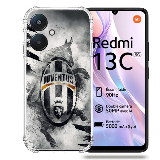 Coque Renforcée Pour Xiaomi Redmi 13C 5G Foot Juventus Turin
