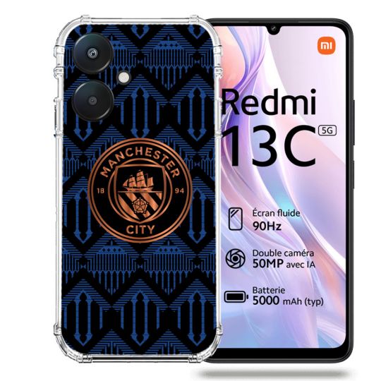Coque Renforcée Pour Xiaomi Redmi 13C 5G Foot Manchester City