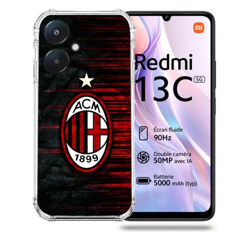 Coque Renforcée Pour Xiaomi Redmi 13C 5G Foot Milan AC