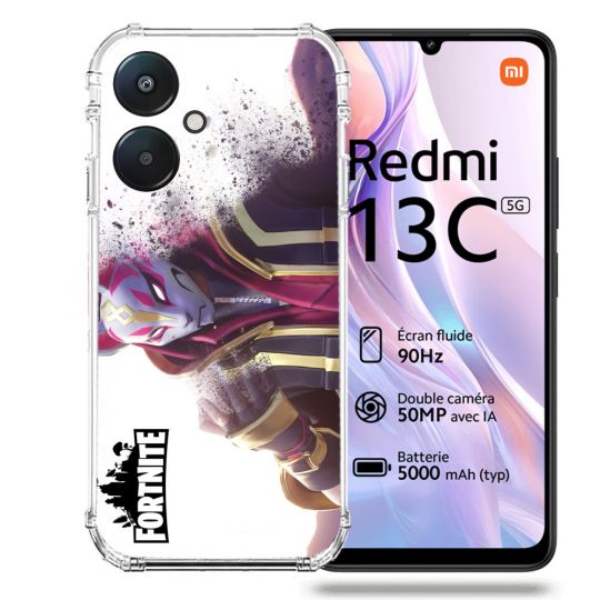 Coque Renforcée Pour Xiaomi Redmi 13C 5G Fortnite Blanc