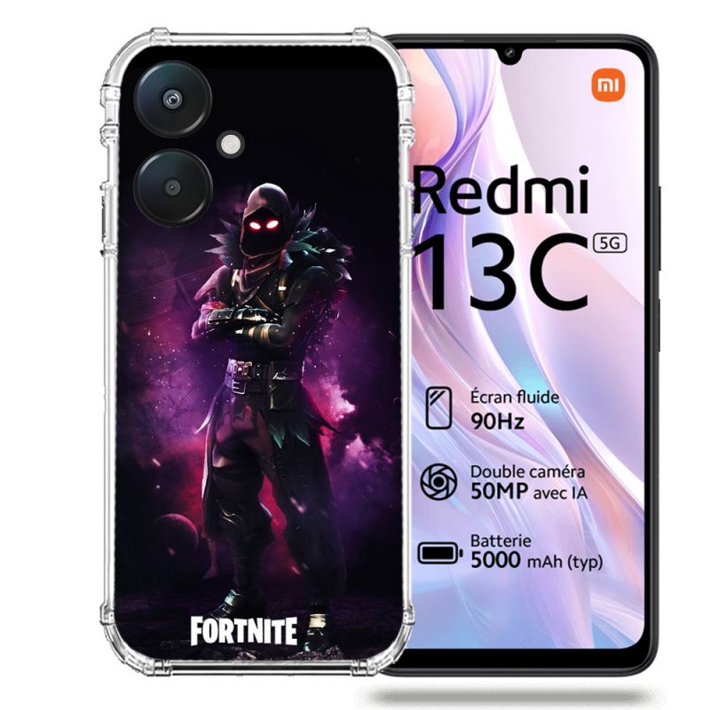 Coque Renforcée Pour Xiaomi Redmi 13C 5G Fortnite Raven