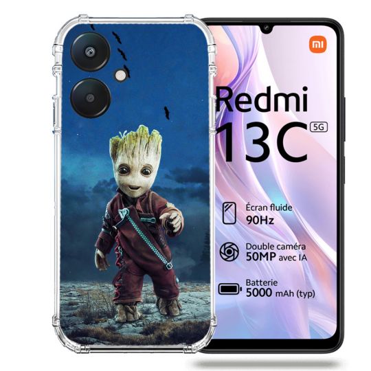 Coque Renforcée Pour Xiaomi Redmi 13C 5G Groot Bleu