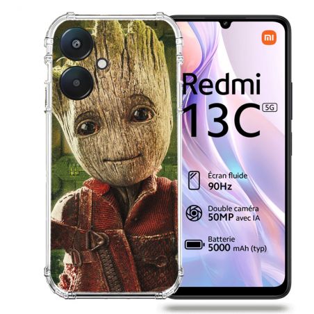 Coque Renforcée Pour Xiaomi Redmi 13C 5G Groot Vert