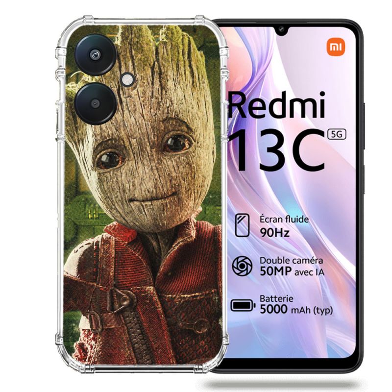 Coque Renforcée Pour Xiaomi Redmi 13C 5G Groot Vert