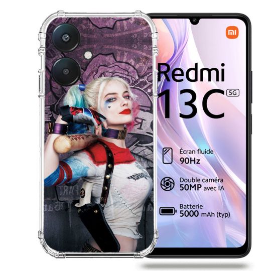 Coque Renforcée Pour Xiaomi Redmi 13C 5G Harley Quinn Batte