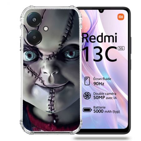 Coque Renforcée Pour Xiaomi Redmi 13C 5G Horreur Chucky Cicatrice