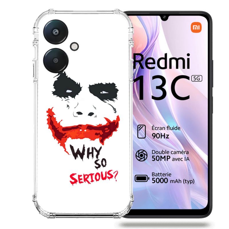 Coque Renforcée Pour Xiaomi Redmi 13C 5G Joker Blanc