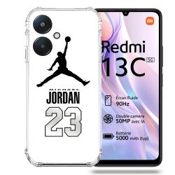 Coque Renforcée Pour Xiaomi Redmi 13C 5G Jordan 23 Blanc