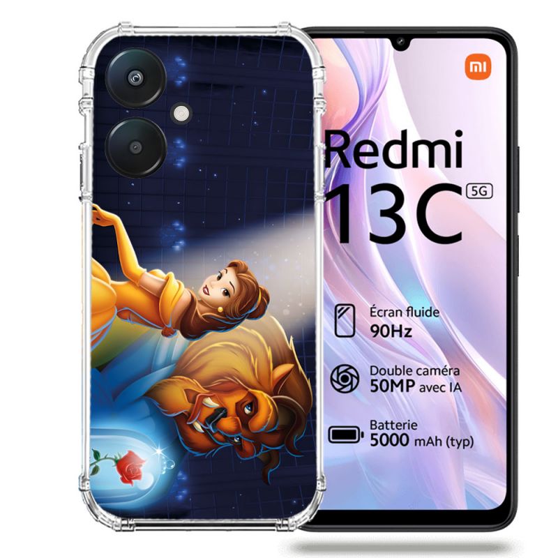 Coque Renforcée Pour Xiaomi Redmi 13C 5G La Belle et La Bête